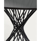 Niut Glas-Tisch Schwarz Ø 120 cm - ZEN ZONE