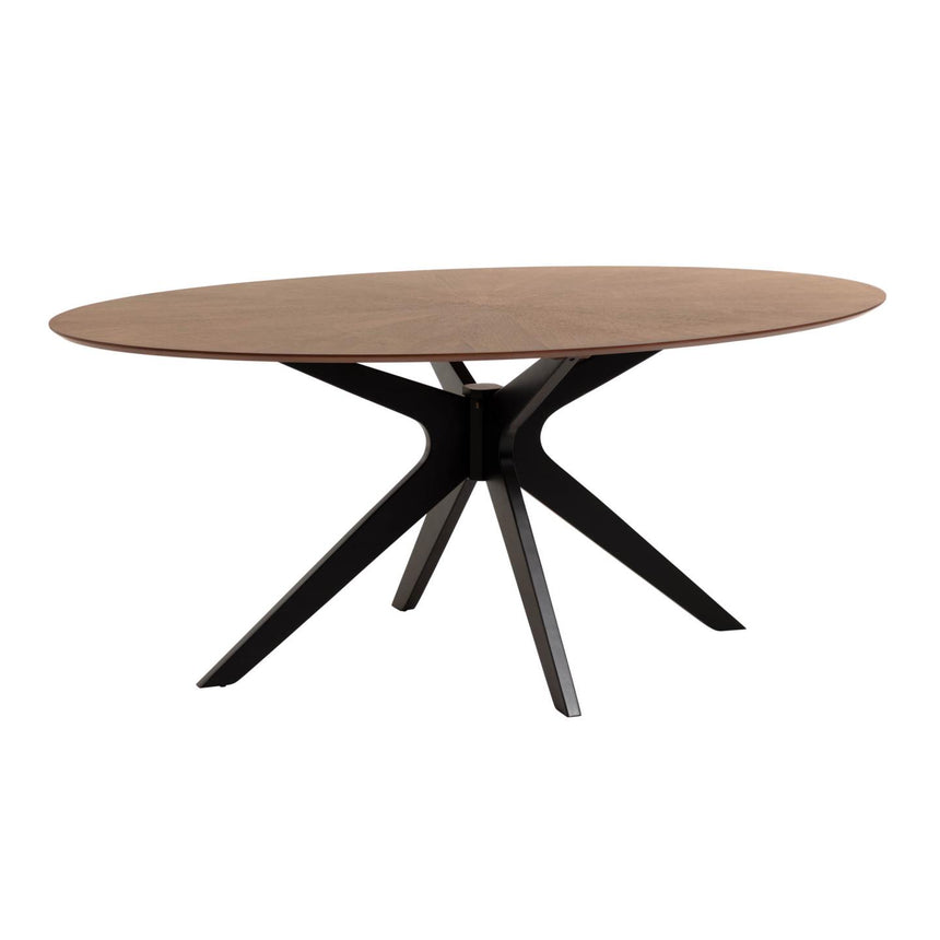 Naanim Tisch Walnuss Ø 180 x 110 cm - ZEN ZONE Furniture