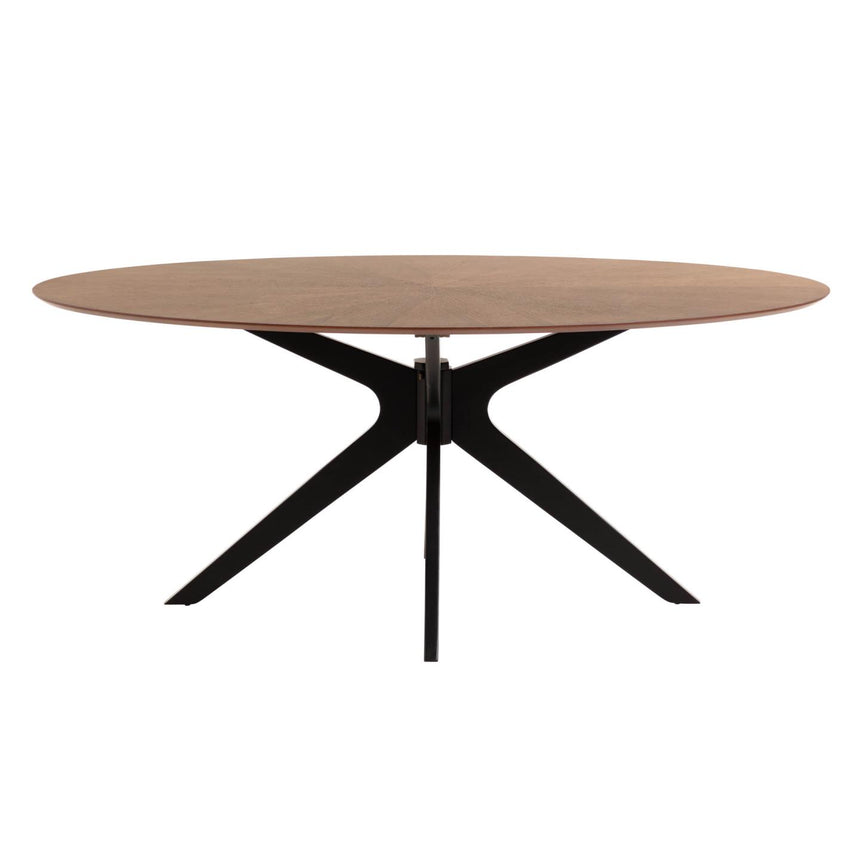 Naanim Tisch Walnuss Ø 180 x 110 cm - ZEN ZONE Furniture