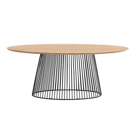Leska Tisch 200 x 110 cm aus massivem Mangoholz und schwarzen Stahlbeinen - ZEN ZONE Furniture