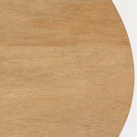 Leska Couchtisch 120 x 65 cm massives Mangoholz und Beine aus Stahl mit schwarzem Finish - ZEN ZONE