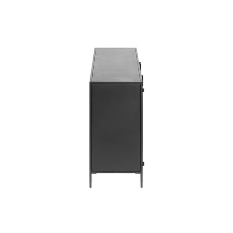 Shantay Sideboard 3 Türen aus Stahl mit Finish in Schwarz 160 x 72 cm - ZEN ZONE