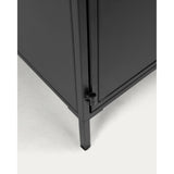 Shantay Sideboard 3 Türen aus Stahl mit Finish in Schwarz 160 x 72 cm - ZEN ZONE