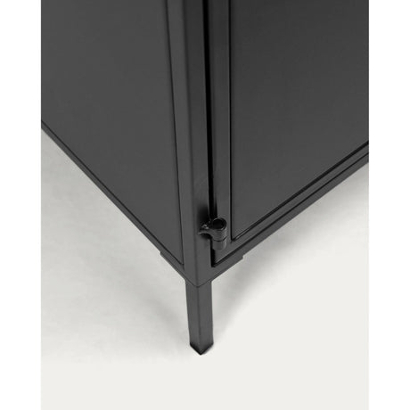 Shantay Sideboard 3 Türen aus Stahl mit Finish in Schwarz 160 x 72 cm - ZEN ZONE