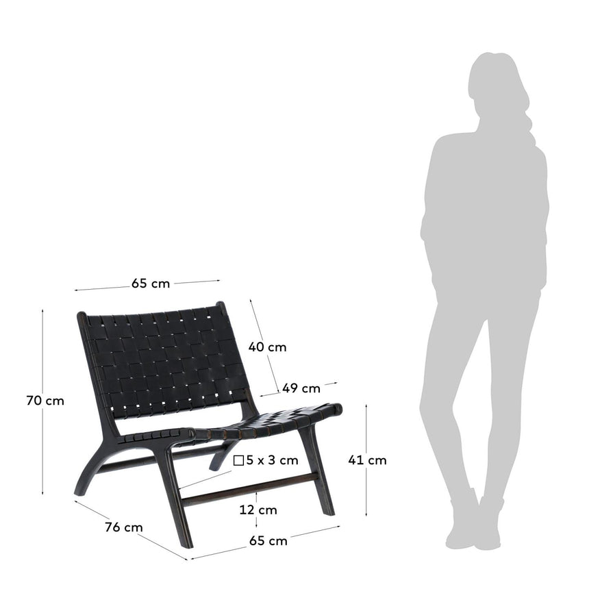 schwarzer Calixta Sessel - ZEN ZONE Furniture