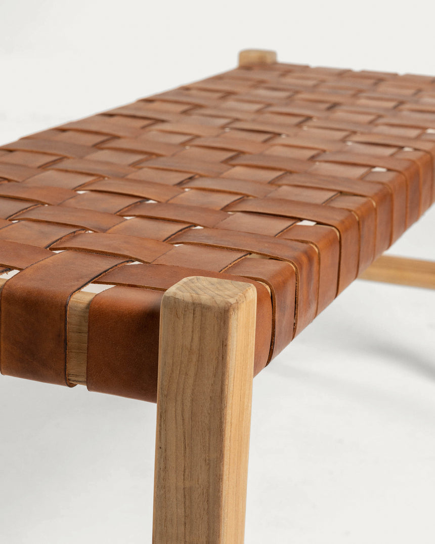 Calixta Bank aus massivem Teakholz 120 cm - ZEN ZONE Furniture
