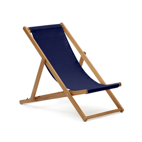 Klappbarer Outdoor-Liegestuhl Adredna in Blau aus massivem Akazienholz FSC 100% - ZEN ZONE Furniture