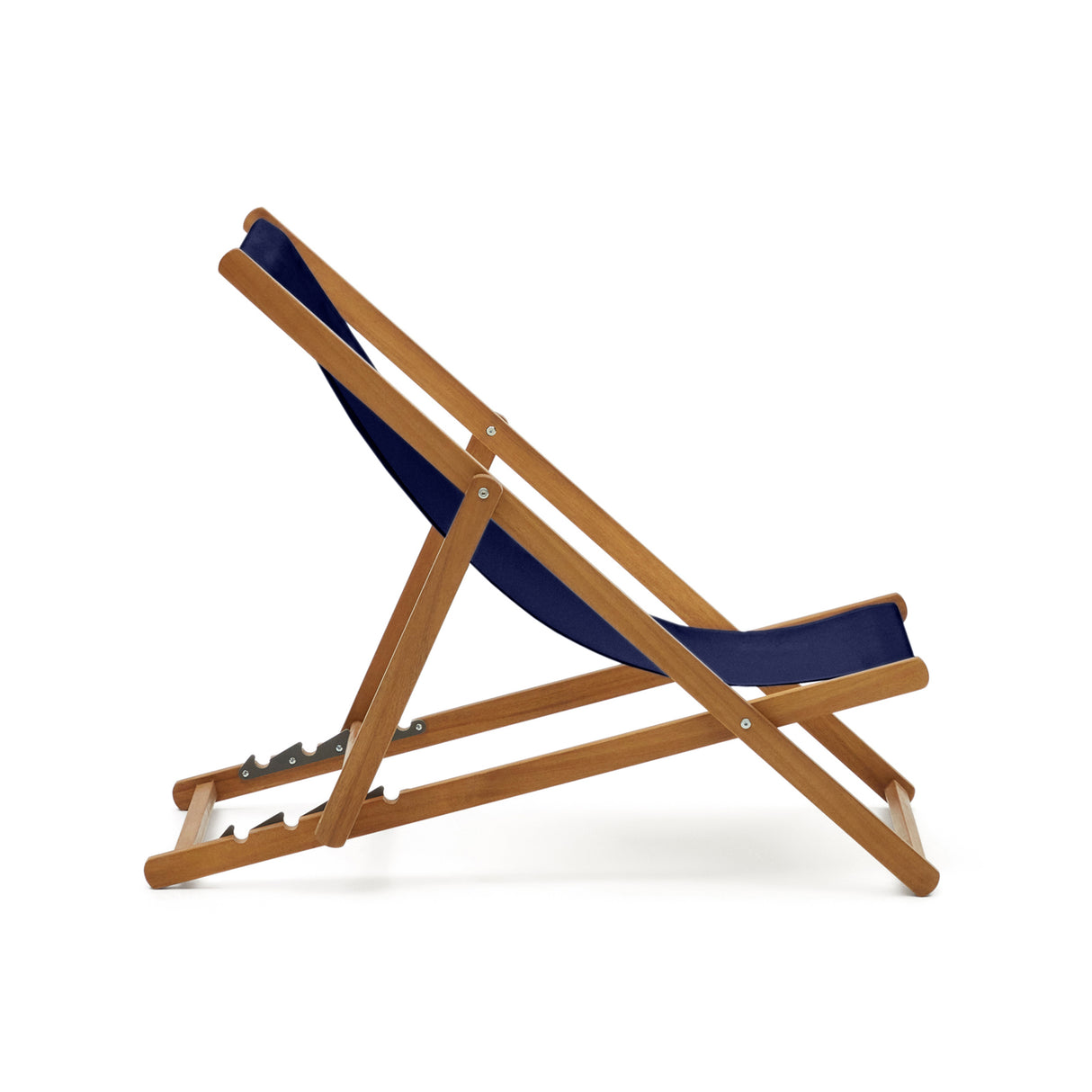 Klappbarer Outdoor-Liegestuhl Adredna in Blau aus massivem Akazienholz FSC 100%