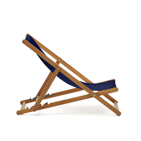 Klappbarer Outdoor-Liegestuhl Adredna in Blau aus massivem Akazienholz FSC 100% - ZEN ZONE Furniture