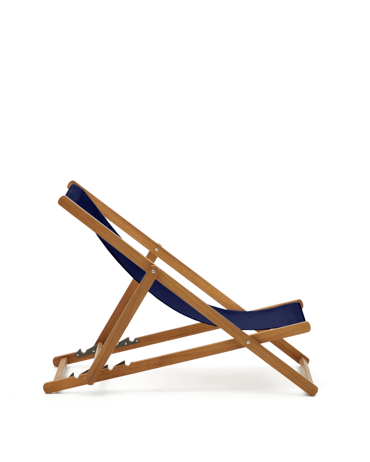 Klappbarer Outdoor-Liegestuhl Adredna in Blau aus massivem Akazienholz FSC 100%