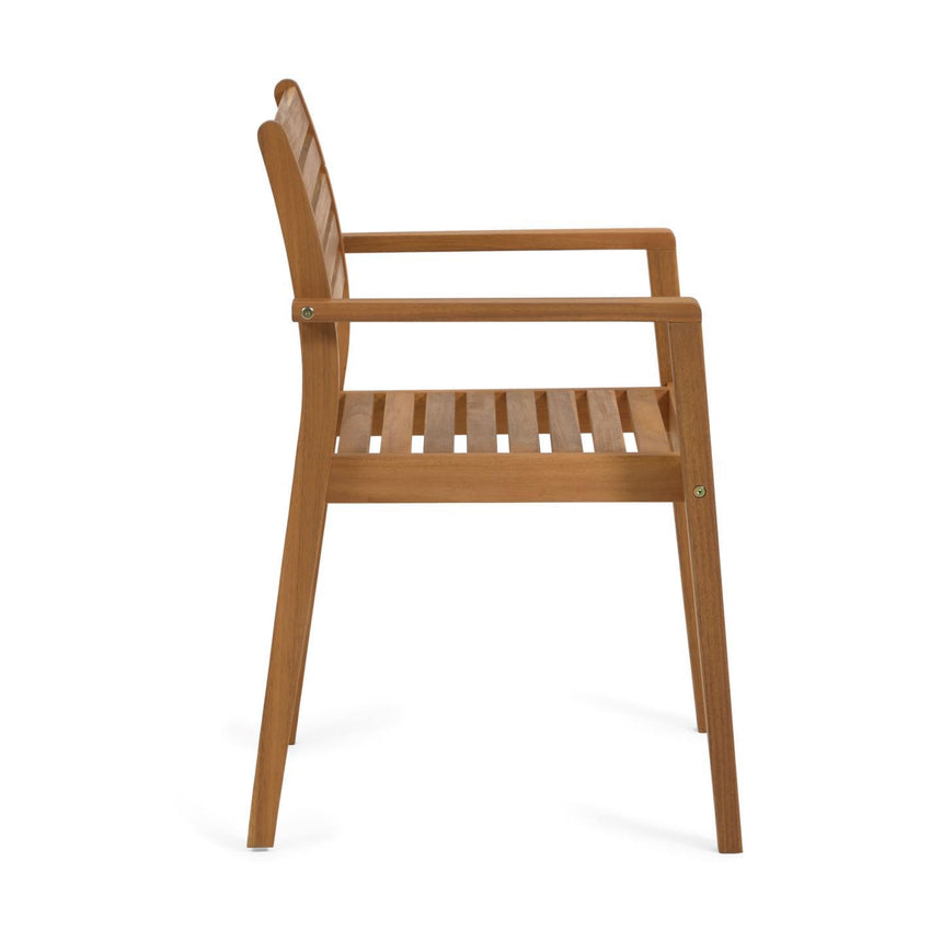 Hanzel stapelbarer Gartenstuhl aus massivem Akazienholz FSC 100% - ZEN ZONE Furniture