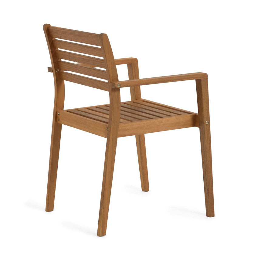 Hanzel stapelbarer Gartenstuhl aus massivem Akazienholz FSC 100% - ZEN ZONE Furniture