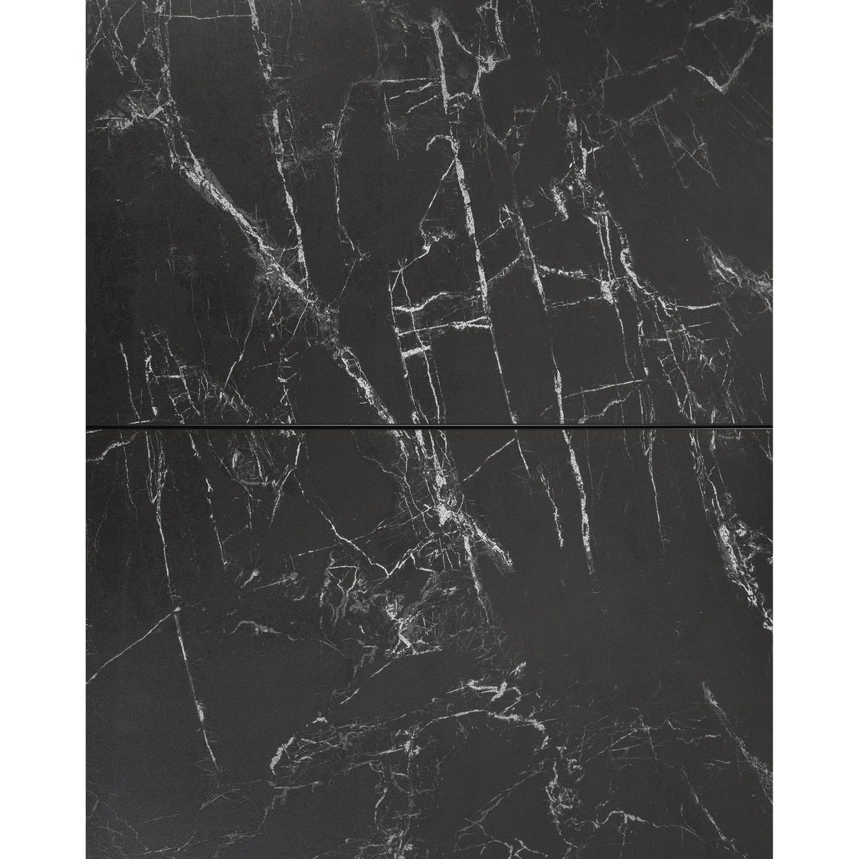 Vashti Ausziehtisch Feinsteinzeugplatte Schwarz Ø 120 x 120 oder 160 cm - ZEN ZONE