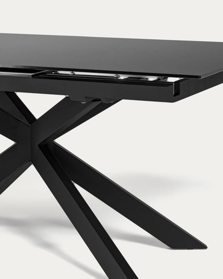 Atminda Ausziehtisch Schwarz 160 (210) x 90 cm - ZEN ZONE Furniture