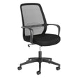 Melva Schreibtischstuhl in Schwarz mit Beinen aus Stahl in Schwarz - ZEN ZONE Furniture