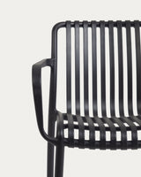 Stapelbarer Outdoor Stuhl Isabellini schwarz - ZEN ZONE Furniture