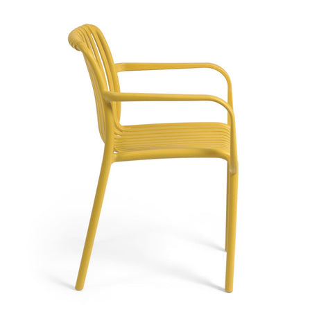 Stapelbarer Outdoor Stuhl Isabellini gelb - ZEN ZONE Furniture