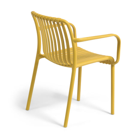 Stapelbarer Outdoor Stuhl Isabellini gelb - ZEN ZONE Furniture