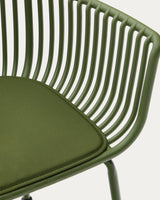 Outdoor-Stuhl Surpika mit grünen Stahlbeinen - ZEN ZONE Furniture