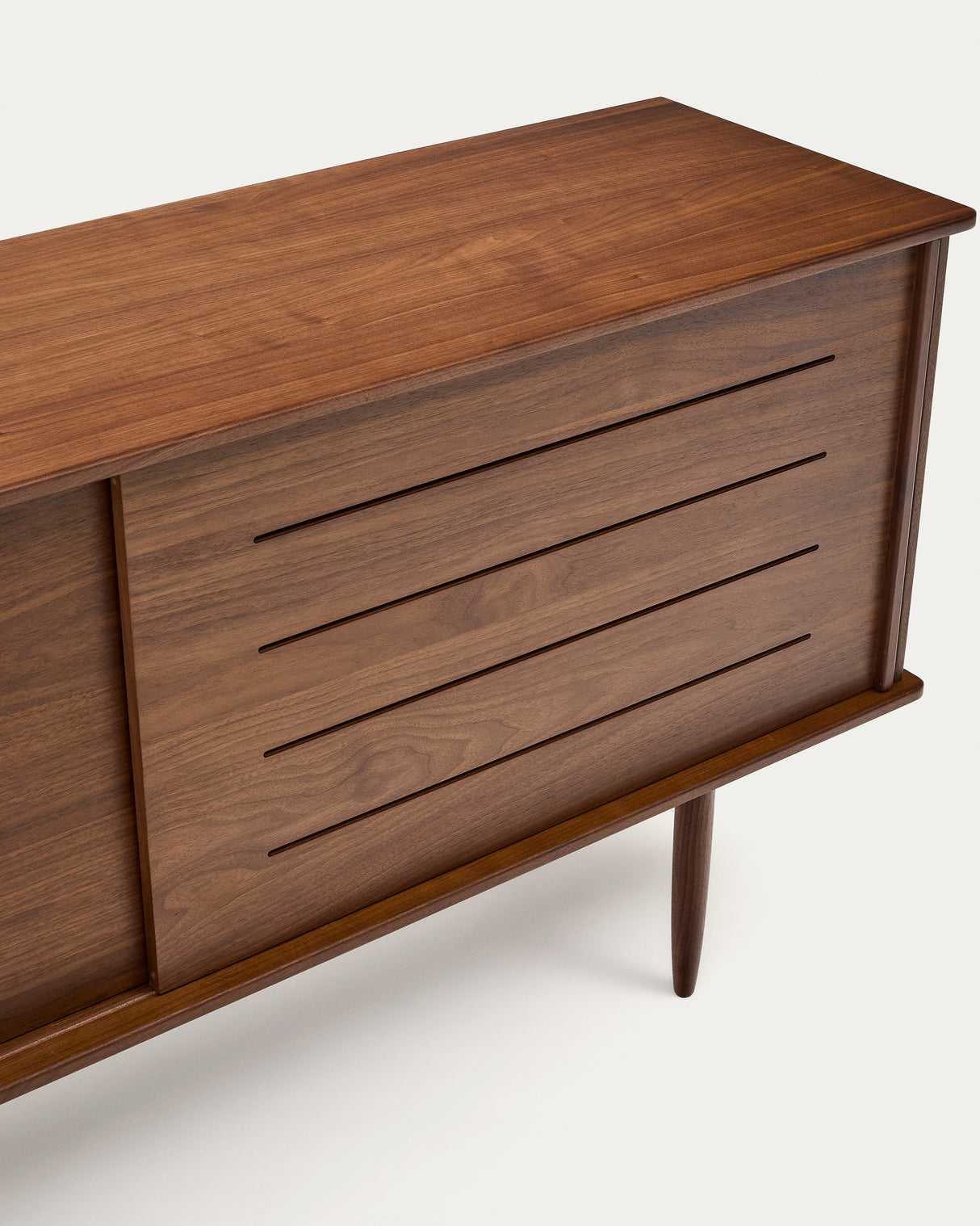 Carolin Sideboard 2 Türen 1 Schublade aus Nussholzfurnier 180 x 83,8 cm - ZEN ZONE Furniture