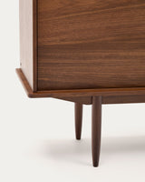 Carolin Sideboard 2 Türen 1 Schublade aus Nussholzfurnier 180 x 83,8 cm - ZEN ZONE Furniture