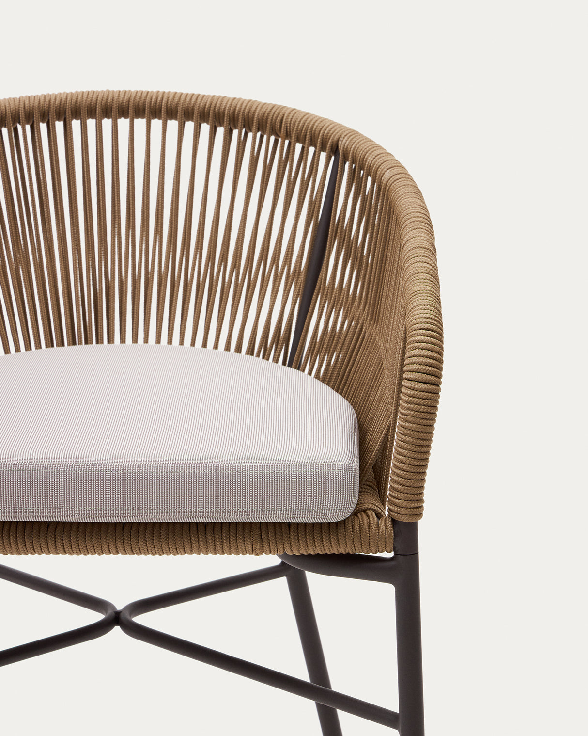 Yanet Hocker aus beigem Seil Höhe 65 cm - ZEN ZONE Furniture