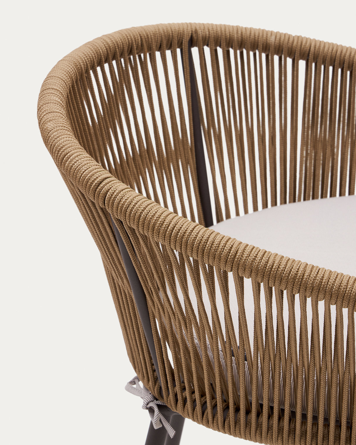 Yanet Hocker aus beigem Seil Höhe 65 cm - ZEN ZONE Furniture
