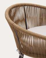 Yanet Hocker aus beigem Seil Höhe 65 cm - ZEN ZONE Furniture