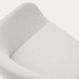 Konna Stuhl in Beige und Beine aus massivem Eschenholz mit natürlichem Finish - ZEN ZONE