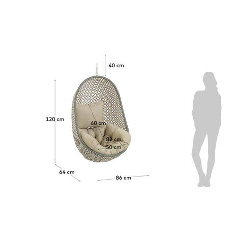 Cira Hängesessel, mehrfarbig - ZEN ZONE Furniture