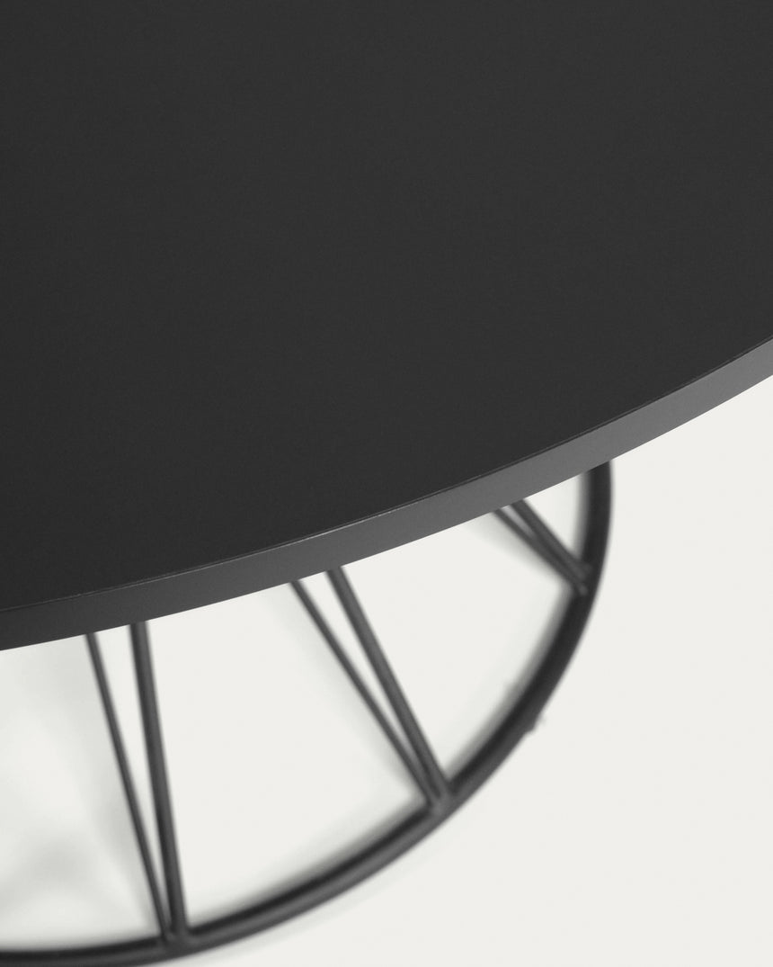 Niut Tisch Holz Schwarz Ø 120 cm - ZEN ZONE Furniture