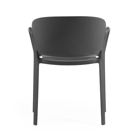 Ania stapelbarer Stuhl 100% outdoor schwarz - ZEN ZONE Furniture