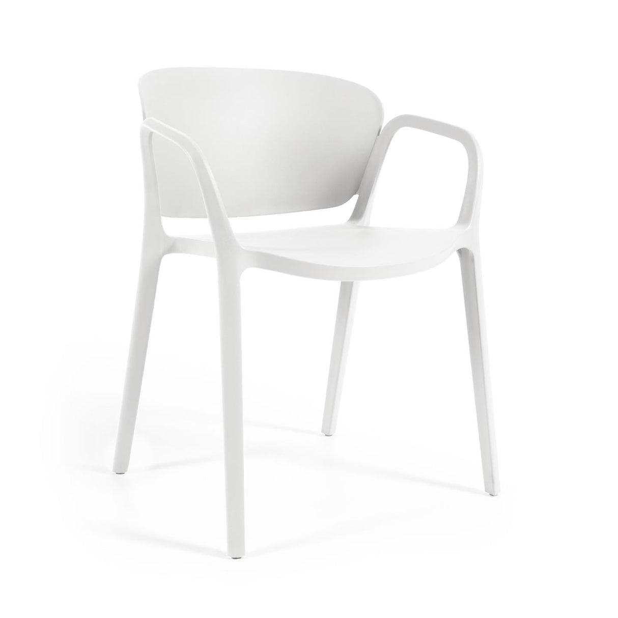 Ania stapelbarer Stuhl 100% outdoor weiß - ZEN ZONE Furniture