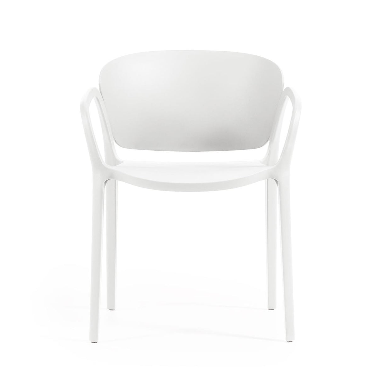 Ania stapelbarer Stuhl 100% outdoor weiß - ZEN ZONE Furniture