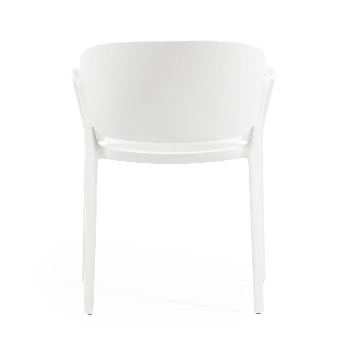 Ania stapelbarer Stuhl 100% outdoor weiß - ZEN ZONE Furniture