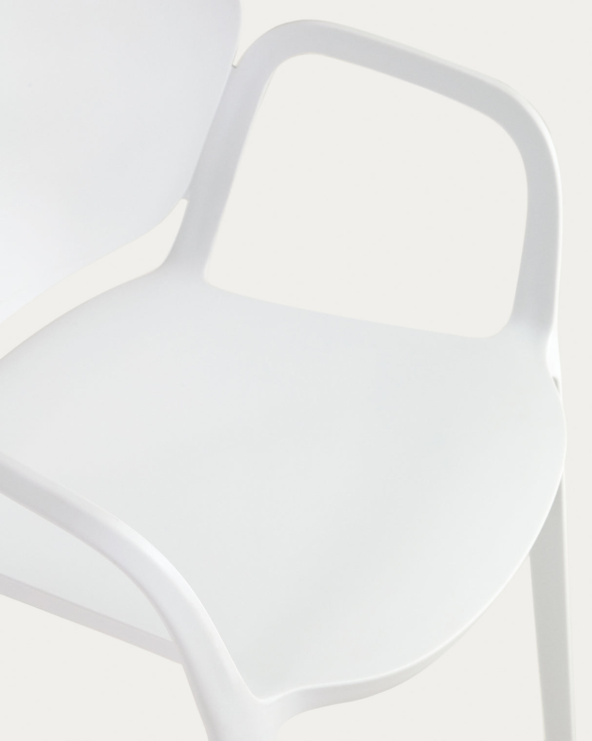 Ania stapelbarer Stuhl 100% outdoor weiß - ZEN ZONE Furniture