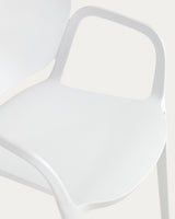 Ania stapelbarer Stuhl 100% outdoor weiß - ZEN ZONE Furniture