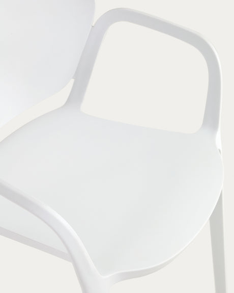 Ania stapelbarer Stuhl 100% outdoor weiß - ZEN ZONE Furniture