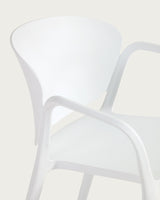 Ania stapelbarer Stuhl 100% outdoor weiß - ZEN ZONE Furniture