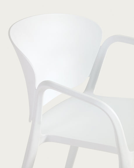 Ania stapelbarer Stuhl 100% outdoor weiß - ZEN ZONE Furniture