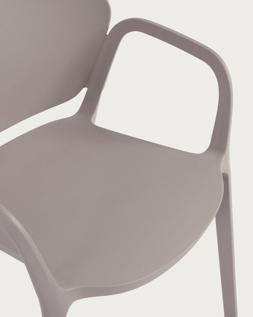 Ania stapelbarer Stuhl 100% outdoor braun - ZEN ZONE Furniture