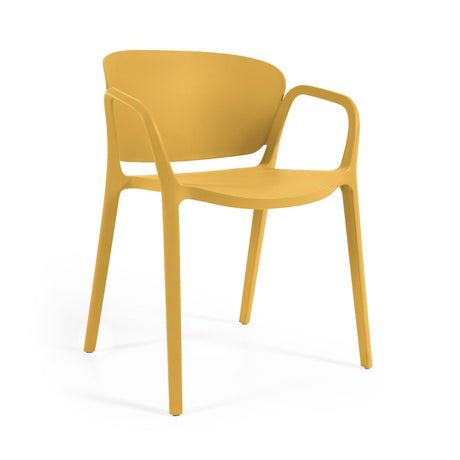 Ania stapelbarer Stuhl 100% outdoor gelb - ZEN ZONE Furniture