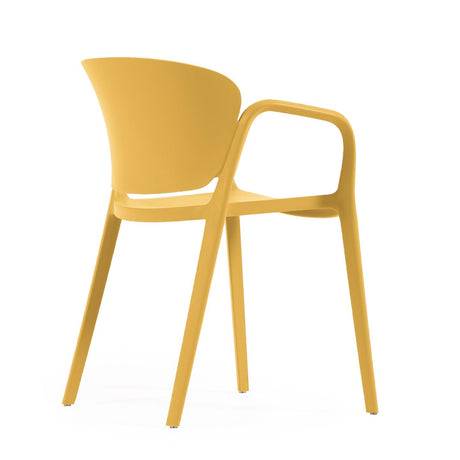 Ania stapelbarer Stuhl 100% outdoor gelb - ZEN ZONE Furniture