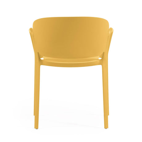 Ania stapelbarer Stuhl 100% outdoor gelb - ZEN ZONE Furniture
