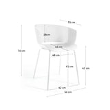 Yeray Stuhl 100% outdoor weiß - ZEN ZONE Furniture