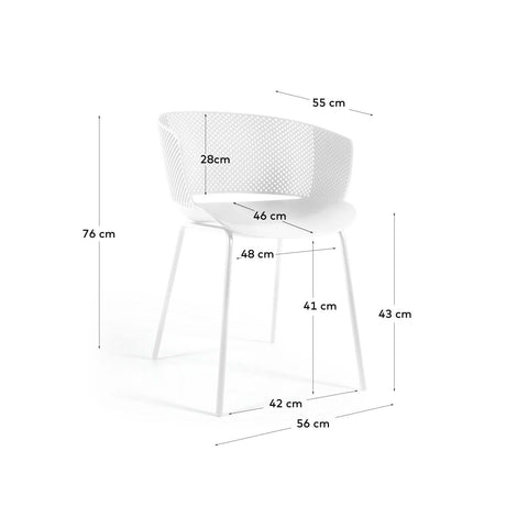 Yeray Stuhl 100% outdoor weiß - ZEN ZONE Furniture