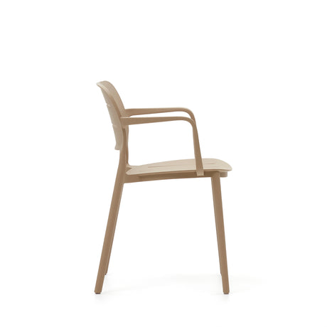 Morella stapelbarer Gartenstuhl in Beige - ZEN ZONE Furniture