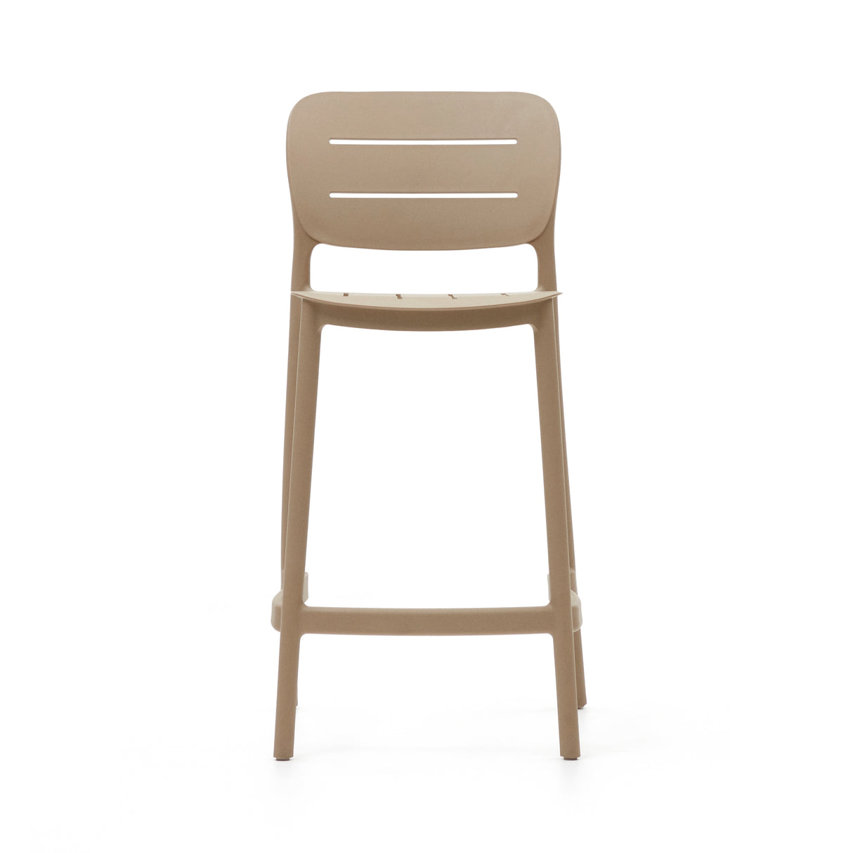 Morella Outdoor-Hocker aus Kunststoff in Beige Höhe 65 cm - ZEN ZONE Furniture