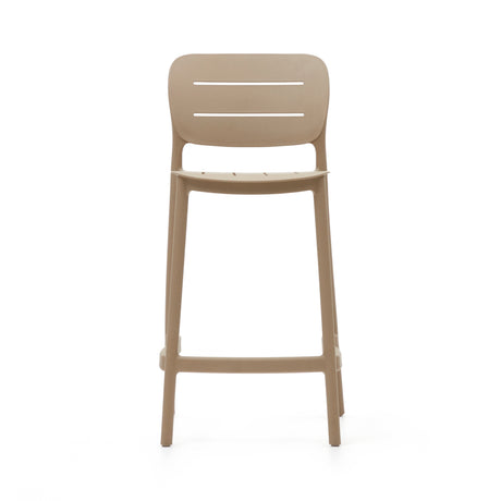 Morella Outdoor-Hocker aus Kunststoff in Beige Höhe 65 cm - ZEN ZONE Furniture