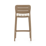 Morella Outdoor-Hocker aus Kunststoff in Beige Höhe 65 cm - ZEN ZONE Furniture